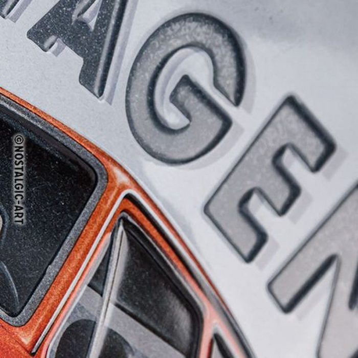 Blechschild Volkswagen Golf GTI 2